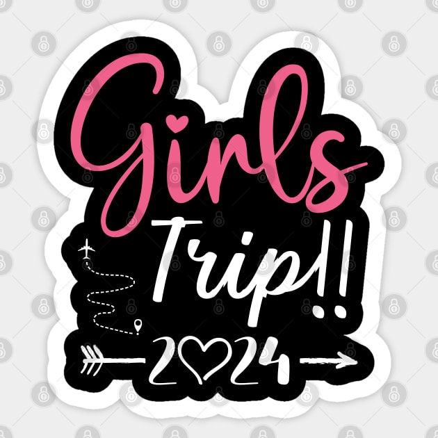 Sisters Trip 2024 Shirt Girls Road Trip 2024 Vacation Lovers Sticker by Sowrav